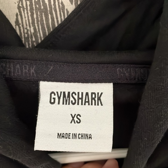 Gymshark cropped hoodie NWOT NEW WITHOUT TAG BLACK SIZE XS - Picture 5 of 5